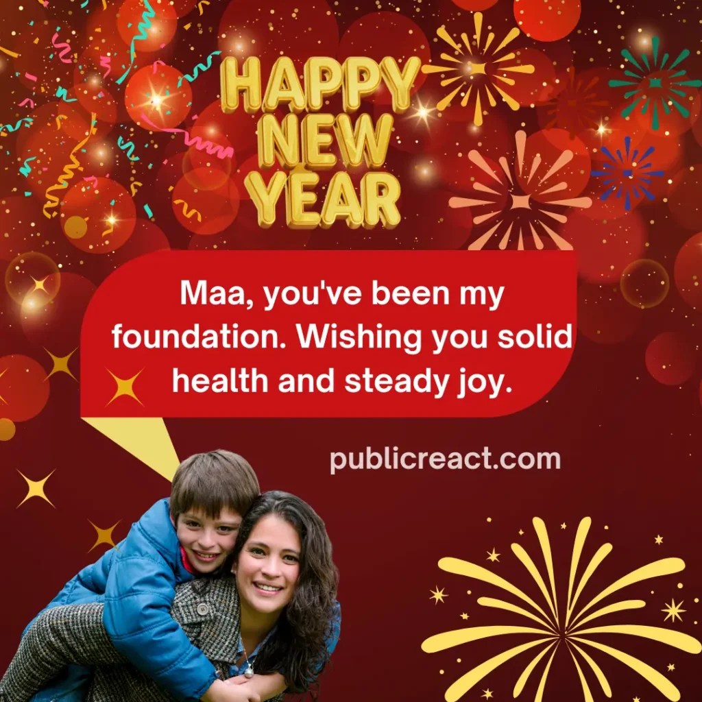 50+ Happy New Year Wishes for Mother 2026 – Emotional and Spiritual 3 Happy New Year Wishes for Mother from Son